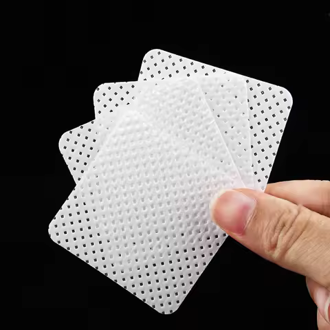 200PCS Cotton pad Lint-Free Nail Polish Remover Cotton Wipes Remover Cleaner Paper Pad Nail Polish C