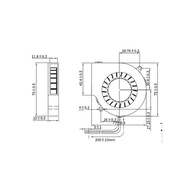 [Cooling Fan] Ready Stock Manufacturer 7015 DC Blower Glue Filling Waterproof 7015 Blower CGF7015M12