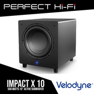 Velodyne Impact X 10 Active Subwoofer 500 Watts Black foc Ww Stream mono subwoofer cable 4m