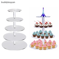 buddyboyyan 6 Tier Transparent Acrylic Cake Stand Wedding Birthday Party Cake Display Stand BYN