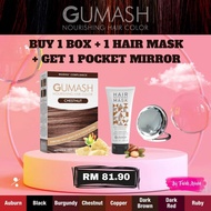 Combo Set Gumash Hair Color &amp; Hair Repairing Mask Conditioner Wudhu Compliance Pewarna Rambut Sah Solat Halal