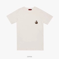 [ZIPPER] ZIPPER ANUBIS 2.0 Pocket Tee 'Washed Distressed Short T White