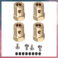 (F B S V)4PCS 5mm to 12mm Brass Combiner Wheel Hub Hex Adapter for  B14 B16 C14 C24 MN D90 D91 MN99S