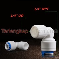 1/4" x 1/4" Tube Elbow (14-B) RO Connector/ RO fitting ro 1/4