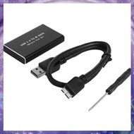 (Y W Z H)MSATA to USB 3.0 SSD Storage Case Adapter for 30x50mm 30x30mm MSATA SSD