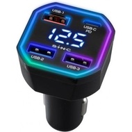 有現貨 日本 SEIWA 汽車用 貨車用 彩紅 RGB LED USB 12V 24V TYPE-C USB 手機充電器 點煙器 電壓顯示 53W