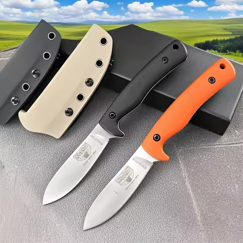 ESEE-AGK Tactical Fixed Blade Hunting Knife Stonewashed Blade G10 Handle Kydex Sheath Outdoor Campin