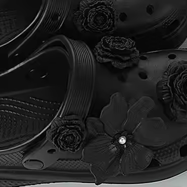 Puff Flower Hole Shoe Charms Set - White Azalea Elegant Floral Shoe Clips for DIY Bohemian Shoe Deco