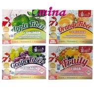 VASIA Apple Fiber Orange Fiber Grape Fiber Fruity Fiber Collagen 10s Apple Orange Kotak Original