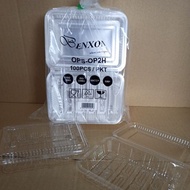 OPS 2H plastic container (100pcs+/-)