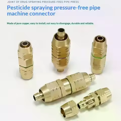 High Pressure Water Pipe Joint Copper Repair Extension Fitting Agricultural Spray Pipe Quick Connect