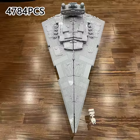 75252 Imperial Stormtrooper Star Destroyer Cruiser Galacy Starfighter Dark Fleetship Spacecraft Buil