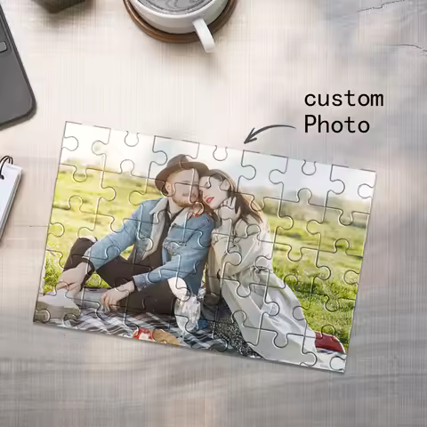 1Pc Custom Photo Puzzle, Puzzle from Picture Gift, Personalized Puzzle, 35-1000 Pieces Personalized 
