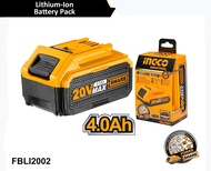 INGCO  แบตเตอรี่ 20V แบตเตอรี่ Lithium-Ion ขนาด 2 AH รุ่น FBLI20011 ใช้งานกับINGCO TOTALได้