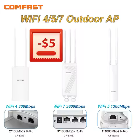 Comfast 300/1300/3600 Mbps WIFI Repeater Outdoor Long Range Wifi Extenders IP66 Access Piont 48V POE
