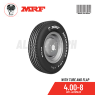 MRF Tire  4.00-8 with FREE Interior  - 6PR Automiler ( Made In India ) TT B2