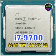 ซีพียู CPU i7 9700 3.0Ghz / Turbo 4.7Ghz/ 8คอร์ 8เทรด / 65W / 14nm ฟรีซิลิโคลนซอง i7 9700