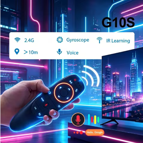 BOXPUT G10S BPR1S Plus BPR2S Plus Universal Air Mouse Voice Remote BT5.0 2.4G Gyro IR Learning Repla