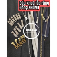 Lock head (LOCK) fitted with copper teeth, aluminum teeth, metal number 5