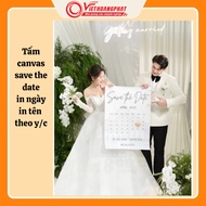 Save The Date board made of Canvas material for Wedding Photography, Save The Date for wedding photo