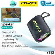Awei Y382 Wireless Speaker HiFi Stereo Sound Mini Speaker Outdoor Portable Bluetooth Speaker Awei Sp