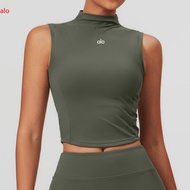 【ALO】 Alo Yoga Clothes Yoa American Turtleneck Vest Womens Summer High-Intensity Exercise Workout Cl