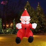 [Abbraccia] Christmas Inflatable Hanging Santa Outdoor Decoration Climbing Santa Xmas Decor for Wint