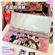 Fan Banner Storage Binder, Clear PVE Sleeve for Idol Cheering Banner Photocard & Poster, Kpop Goods 