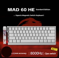 《830》FGG MAD60 HE Wired e-sports magnetic switch hot swappable mechanical keyboard