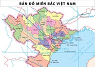 Tranh Bản Đồ Miền Bắc Việt Nam Decal Dán Tường