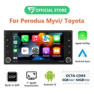 Eonon Android 12 Toyota Perodua Myvi Android Player with Apple CarPlay and Android Auto 7 Inch TYTA12S