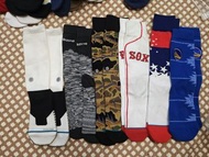 Stance, Mizuno, MLB 襪子 cotton blend thin cushion crew socks size L special $80/6