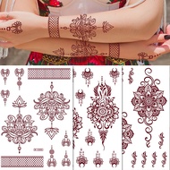 Zhengxiang 2025 Brown Lace tattoo Sticker Waterproof henna tattoo Temporary henna tattoo