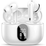 Wireless Earbuds Bluetooth 5.4 Headphones Bass Stereo Ear Buds with Noise Cancelling Mic LED Display