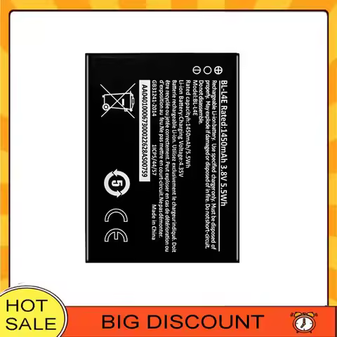 Mobile Phone Battery BL-L4E 1450mAh For Nokia 8210 4G 2660 Flip 4G TA-1480 2760 Flip 2780 Flip For H