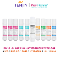 Combo 10 lõi lọc nước Korihome chính hãng dùng cho máy lọc nước Korihome WPK-G60S WPK-G61 WPK-G62 nh