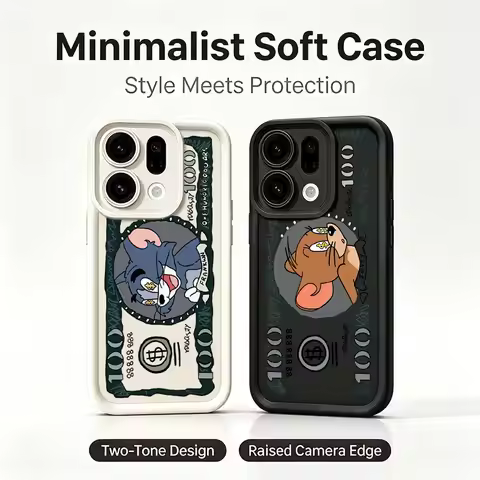 Tom and Jerry Cute Shockproof Phone Case For OPPO A5 A6 Pro A5X A6X A16 A17 A54 A57 A60 A73 A77 A79 