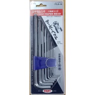 ORIGINAL 1.5MM - 10MM EIGHT BALL POINT ALLENKEY SET METRIC JAPAN TLS-9