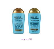 Ogx 摩洛哥堅果油 洗髮露 護髮素 Argan Oil of Moroccan Shampoo and Conditioner 3oz 洗護套裝 Organix Travel Size