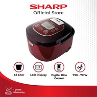Sharp Rice Cooker 1.8 Liter KS-TH18-RD