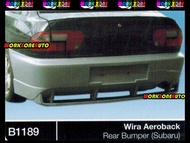 B1189 Proton Wira Aeroback Fiber Rear Bumper (Subaru) Body kit Bodykit