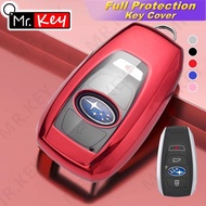 【Mr.Key】New Subaru Remote Key Case Cover Shell Fob Keychain for XV Forester Legacy Impreza Trezia BR