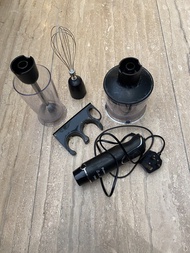 Proluxury hand mixer blender chopper  普樂氏 手提料理捧 手提攪拌機（附打蛋器、碎肉器、攪拌杯）正常使用 Trade at sheung shui