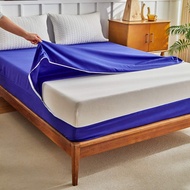 Foam Cover With Zipper Plain Single Mattress Protector Long Zipper Bed Topper Foam Bed Sheet