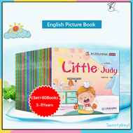 SWEETY 60Books/Set kids English learning reading books Pre school books Buku budak scan for sounds