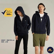 [เสื้อยืด Cloud Sense]    Mc JEANS เสื้อกันหนาว มีฮู้ด สีดำ เสื้อ ฮู้ด mc ใส่ได้ทั้งผู้หญิงและผู้ชาย ผ้านุ่ม ระบายอากาศได้ดี MJHP144