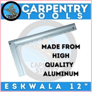 ☾ § Capulong Street L Square Ruler 12" Aluminum Iskwala High Quality Carpenters Measuring Tool