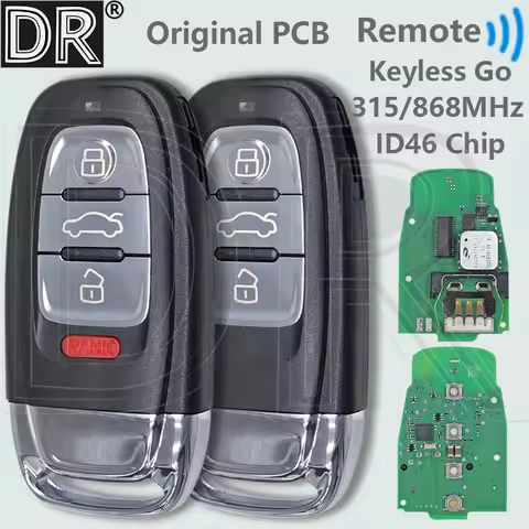 DR Original PCB 4G0959754J 315MHz 8T0959754K 868MHz ID46 PCF7945AC Keyless Go Car Remote Key For Aud