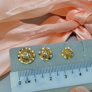 EMAS 375 SUBANG TOPI 375 GOLD EARRINGS