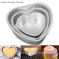 ❉ 4/6/8/10 Inch Pan Chocolate Mousse Chiffon Cake Bake Mould Bakeware Heart Shape Kitchen Baking Tools